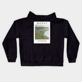 Claude Monet View of Vétheuil 1880 Exhibition Painting Kids Hoodie